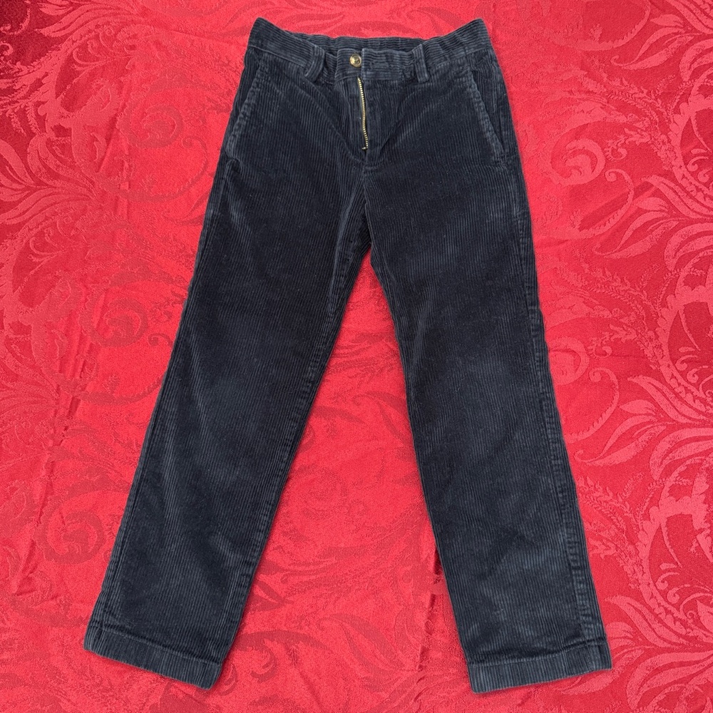 Brooks Brothers Navy Corduroy Kids Pants, Boys Size 8